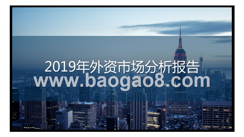 2019年外资市场分析报告.pptx_第1页
