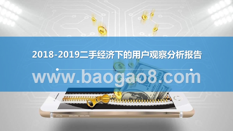 2018-2019二手经济下的用户观察分析报告.pptx_第1页