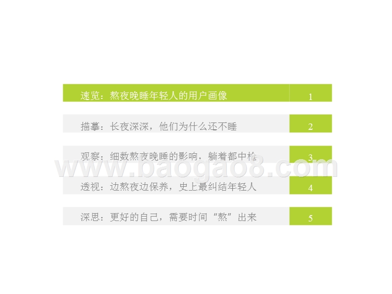 2019年中国熬夜晚睡年轻人分析报告.pptx_第5页