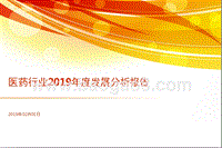 医药行业2019年度发展分析报告.pptx