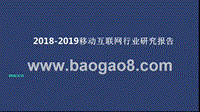 2018-2019移动互联网行业研究报告.pptx
