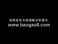 高档家私市场策略分析报告.ppt