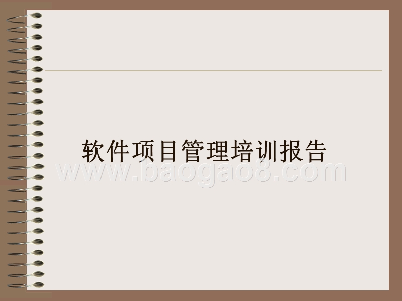 软件项目管理培训报告.ppt_第1页