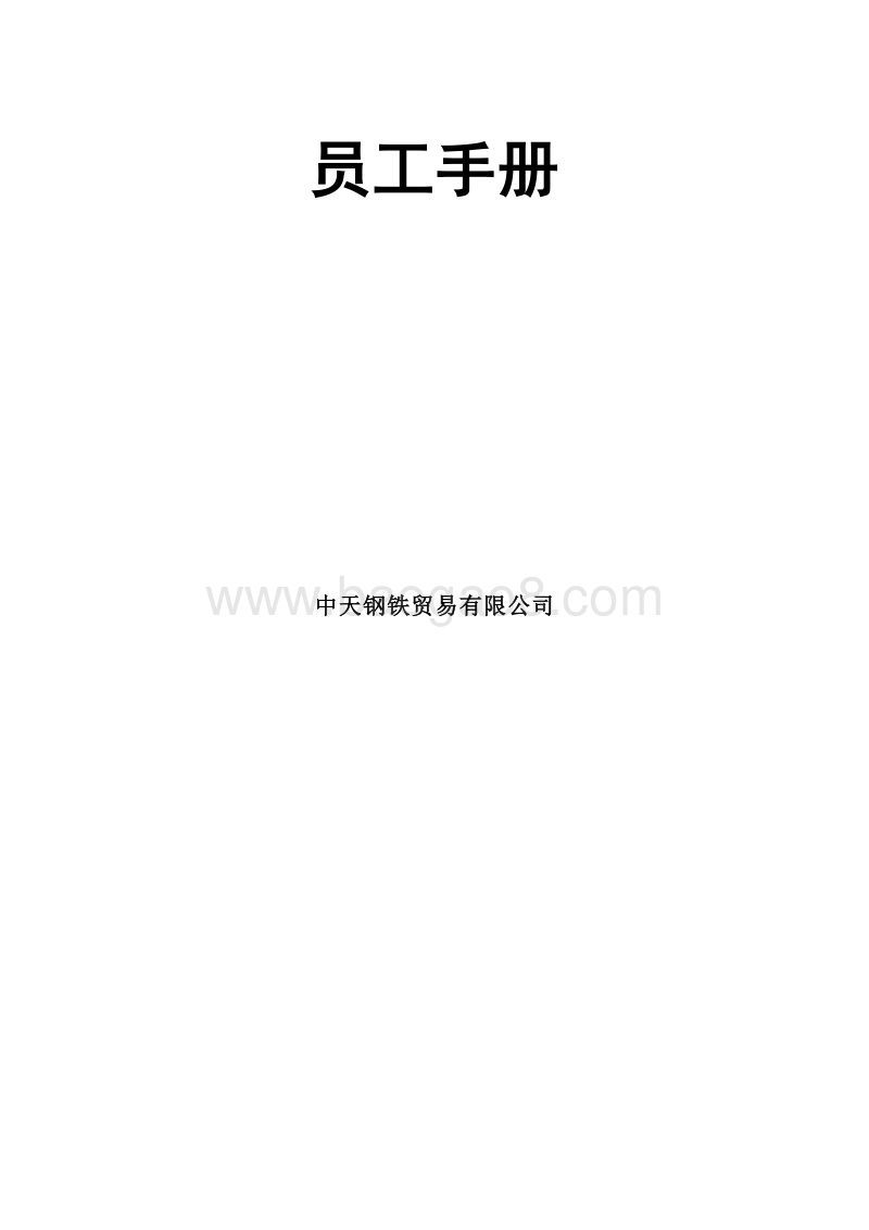 中天集团员工手册珍藏.doc_第1页