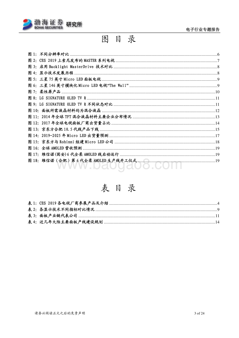 电子行业专题报告：CES2019落幕，电视面板创新势不可挡.pdf_第3页