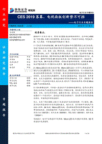 电子行业专题报告：CES2019落幕，电视面板创新势不可挡.pdf