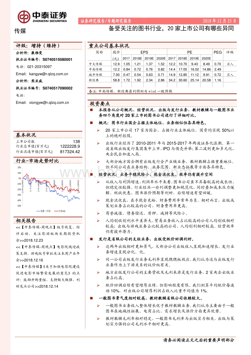备受关注的图书行业，20家上市公司有哪些异同.pdf_第1页