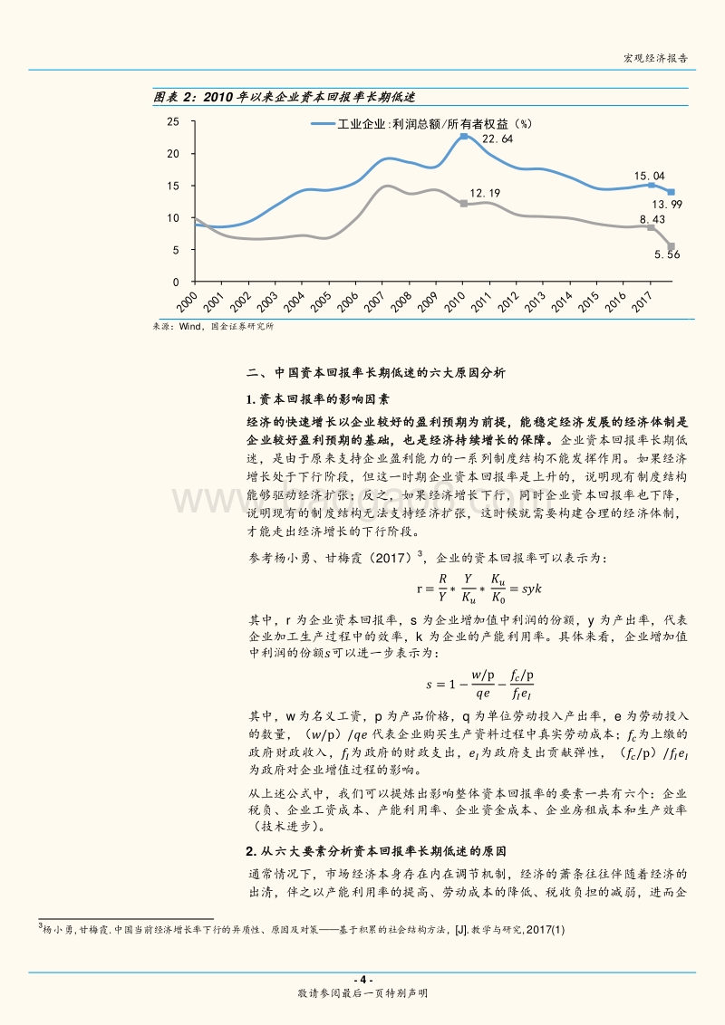 当前我国经济的核心问题：资本回报率持续下行.pdf_第4页