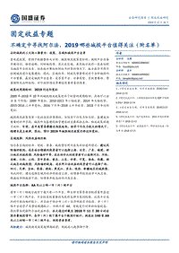 不确定中寻找阿尔法，2019哪些城投平台值得关注.pdf