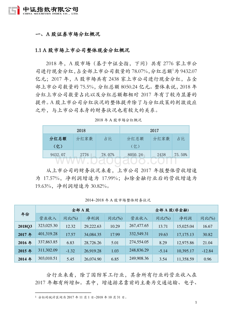 2018年度A股证券市场分红年度报告.pdf_第2页