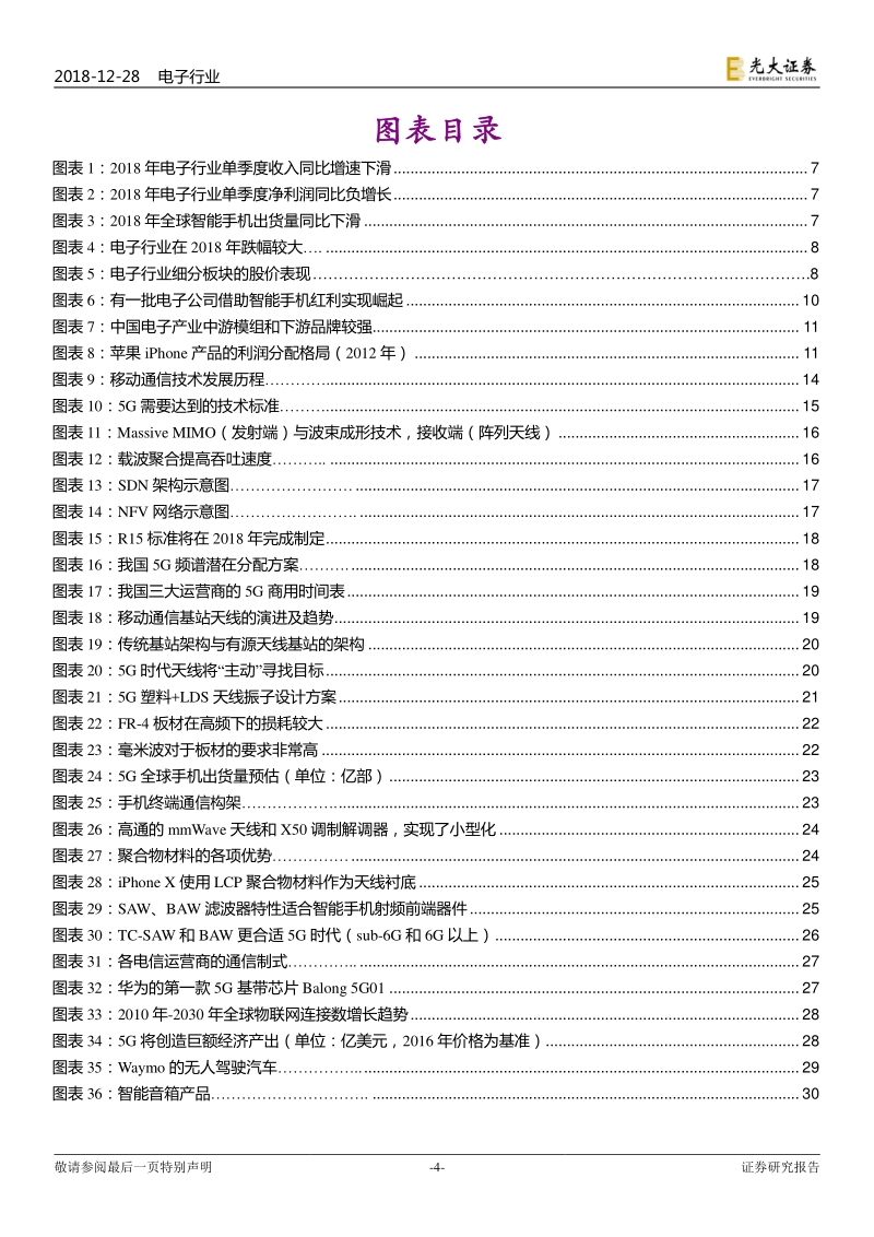 电子行业2019年投资策略：破晓，5G、IC、IOT曙光明朗.pdf_第4页