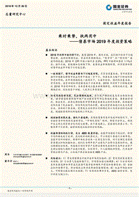 债券市场2019年度投资策略：乘时乘势，执两用中.pdf