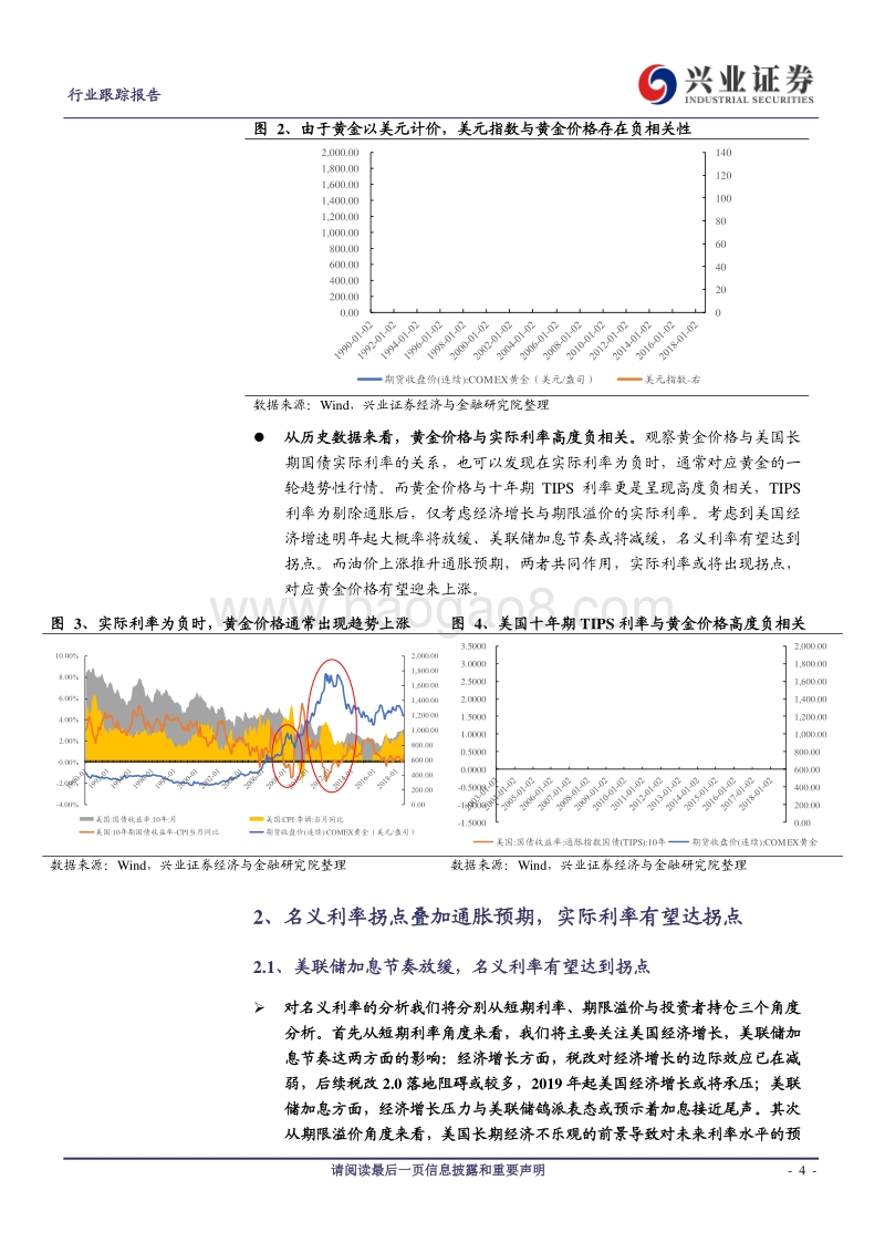 黄金价格分析框架的探究：实际利率或筑顶，黄金配置正当时.pdf_第4页
