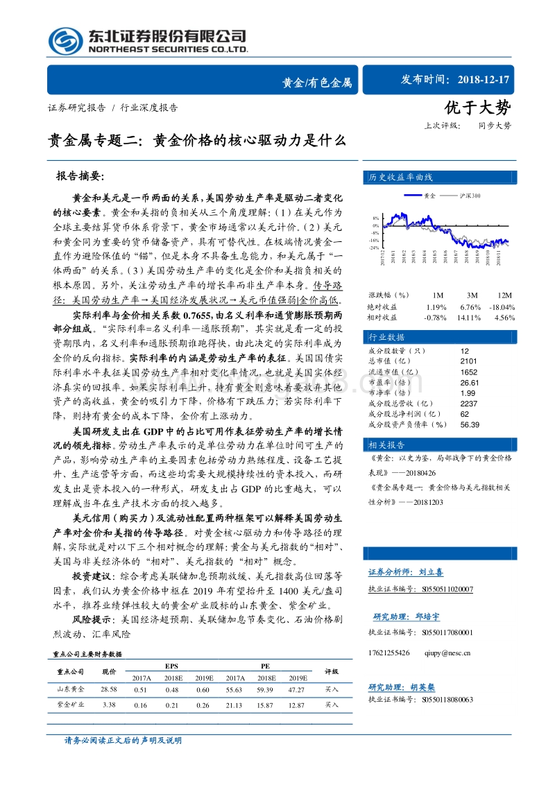 贵金属专题二：黄金价格的核心驱动力是什么？.pdf_第1页