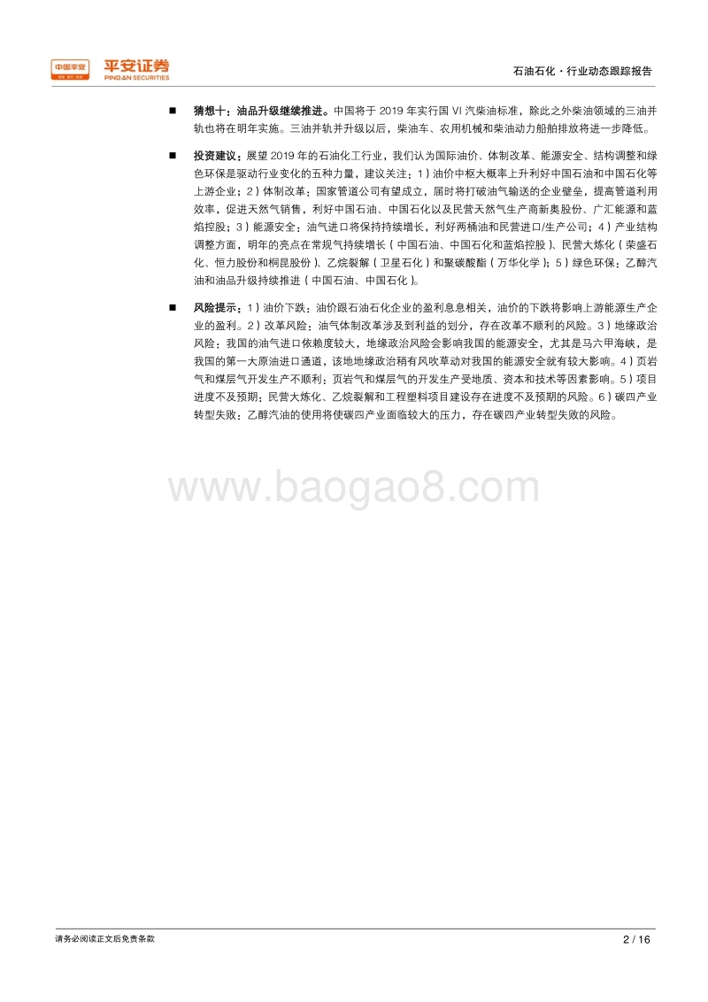 2019年石油石化行业十大猜想.pdf_第2页