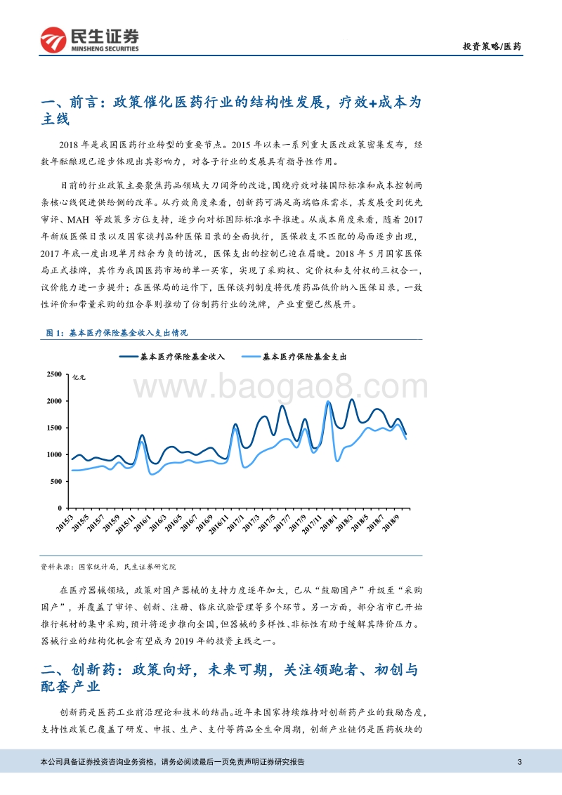 医药2019年年度策略报告：顺应长期趋势，寻找结构性机会.pdf_第3页