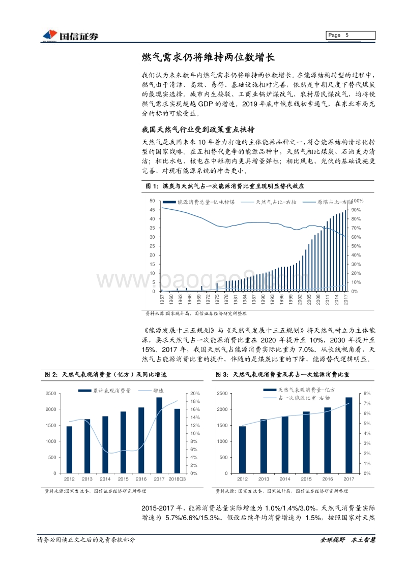 燃气行业2019年投资策略：需求确定性增长，供需形势料改善.pdf_第5页