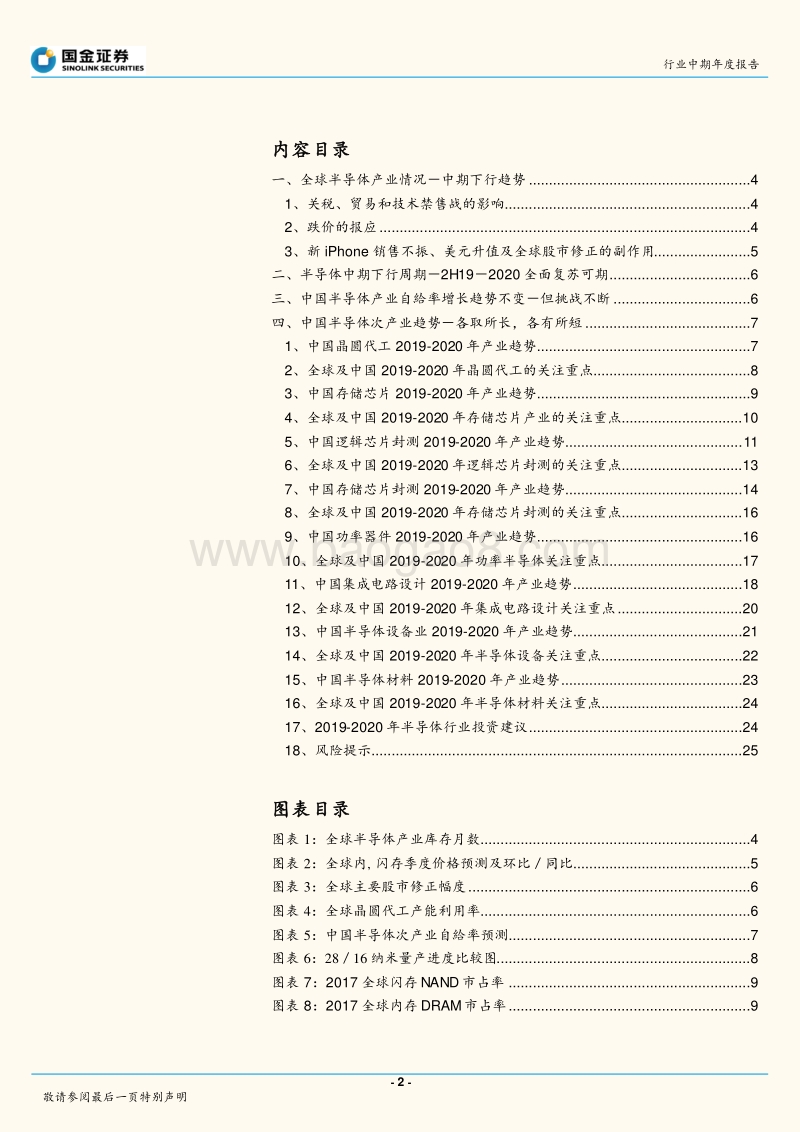 半导体行业2019年度策略报告：2H19半导体产业全面复苏的长期驱动力.pdf_第2页