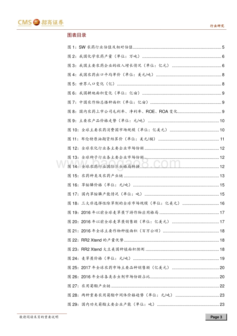 农药行业深度报告：估值位于底部，集中度不断提升.pdf_第3页