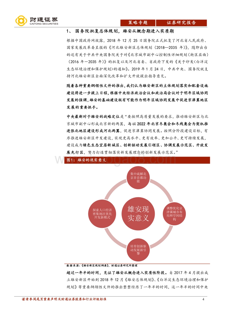 区域协调发展专题报告之雄安篇：雄安立足千年大计，前期关注基建环保.pdf_第4页
