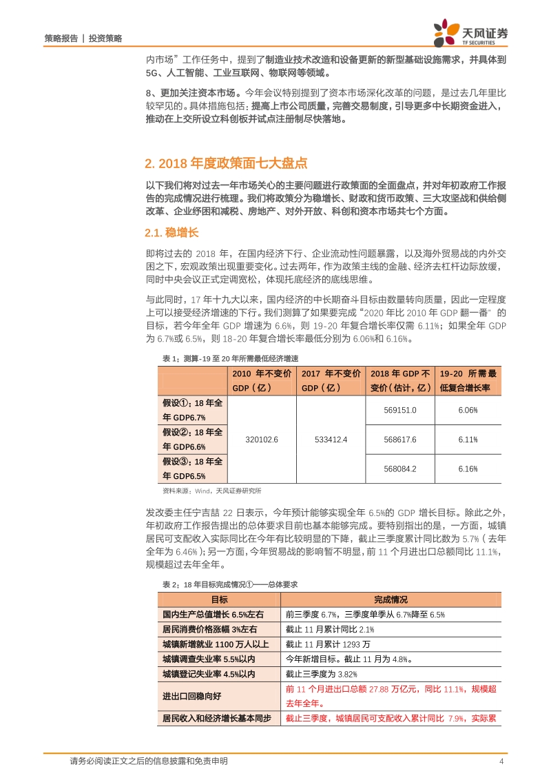 2018年度政策面七大盘点：从中央经济工作会议定调出发.pdf_第4页