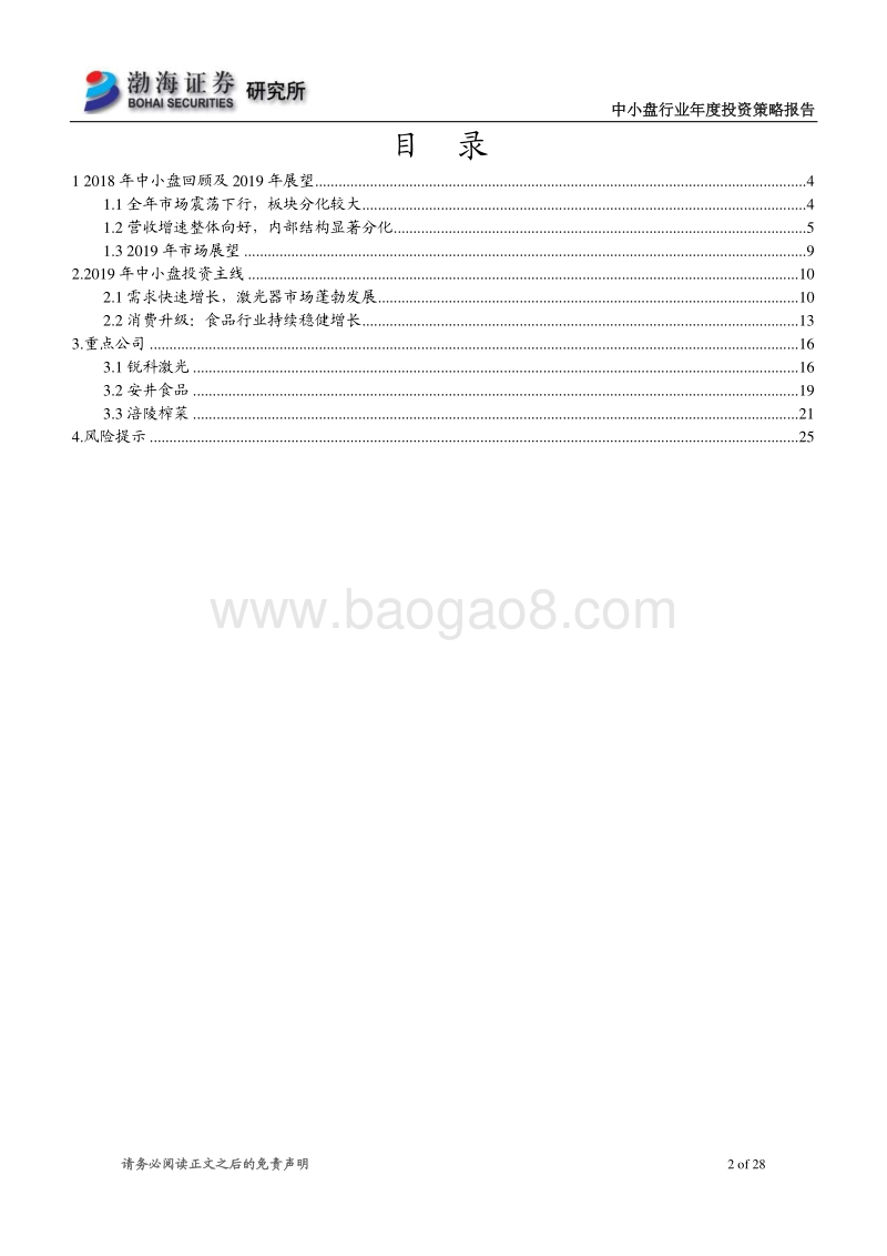 中小盘行业年度投资策略报告：冬去春来，挖掘细分成长龙头.pdf_第2页