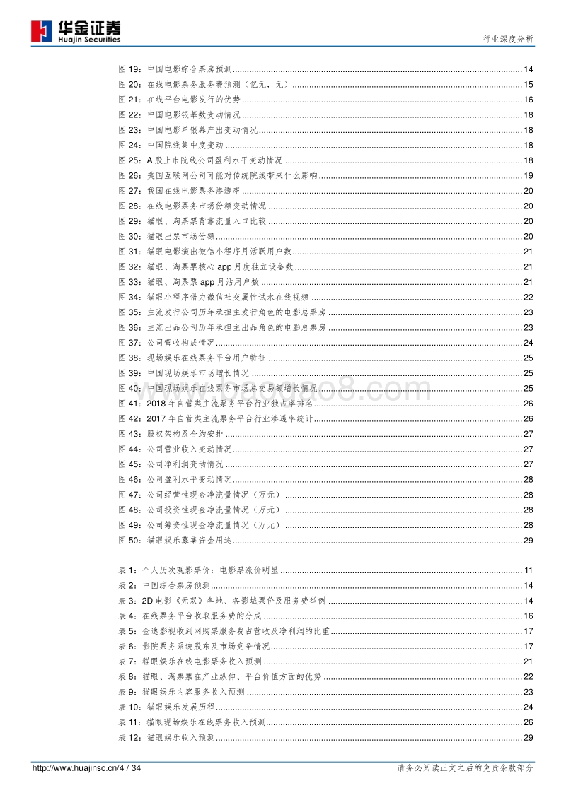 在线电影票务“新政”对电影行业影响几何？猫眼娱乐估值探讨.pdf_第4页