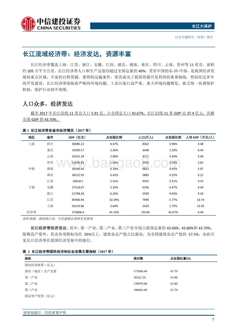 环保行业专题研究：长江大保护，母亲河永葆生机活力.pdf_第3页