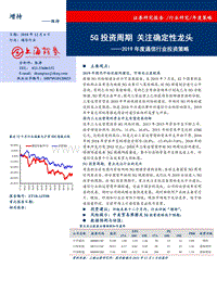 2019年度通信行业投资策略：5G投资周期，关注确定性龙头.pdf
