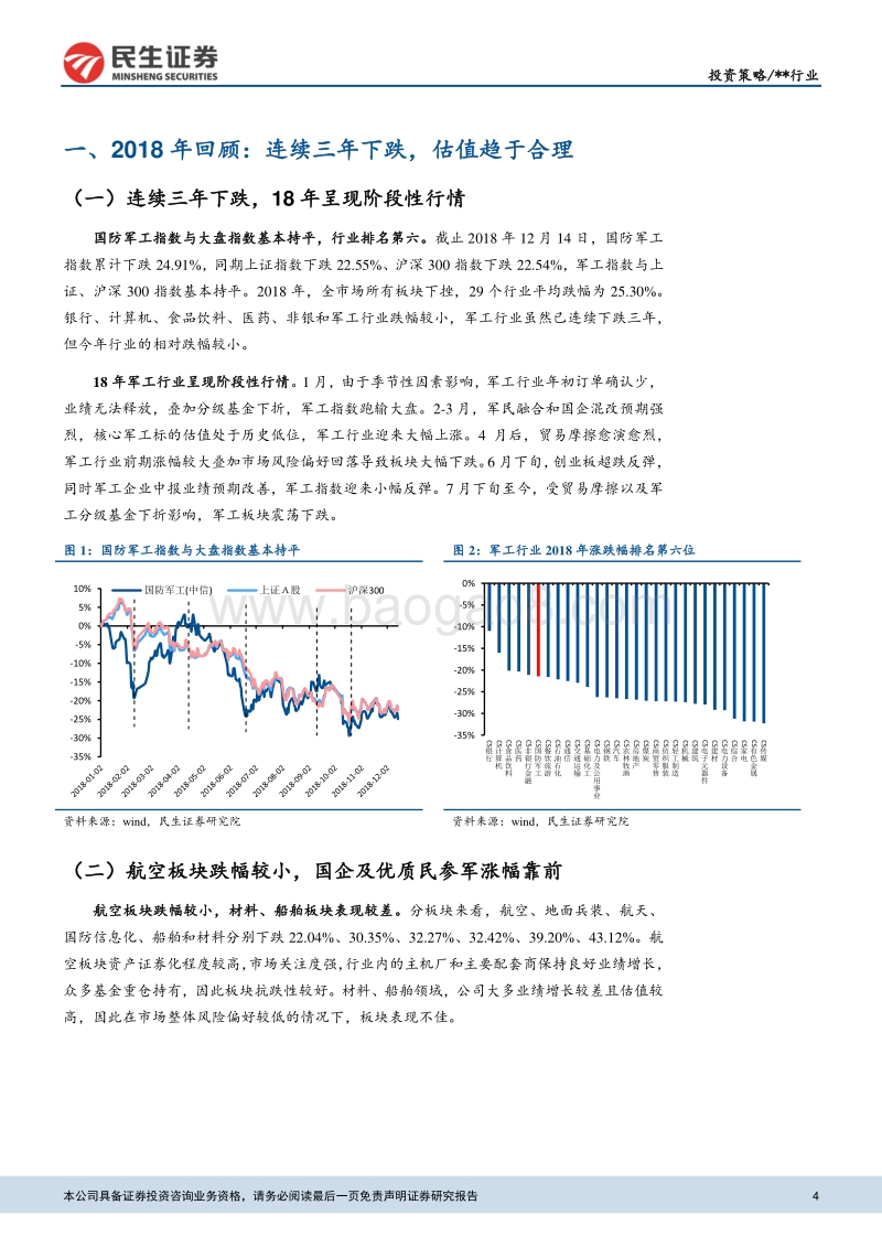 军工行业2019年度投资策略：基本面改善+改革催化，行业景气度提升.pdf_第4页