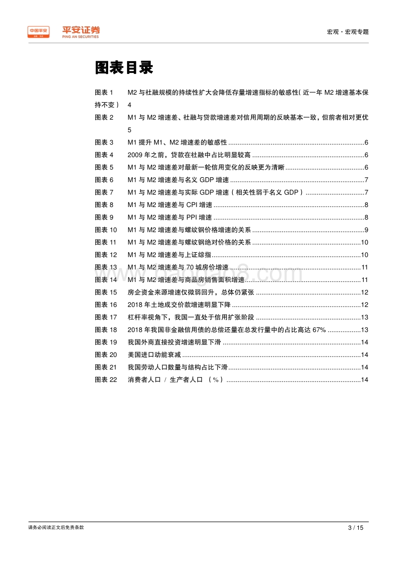 兼论2019年短周期重启的可能性：M1M2剪刀差与宏观经济指标的领先滞后关系.pdf_第3页