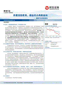 高教行业深度报告：再看港股教育，掘金民办高教板块.pdf