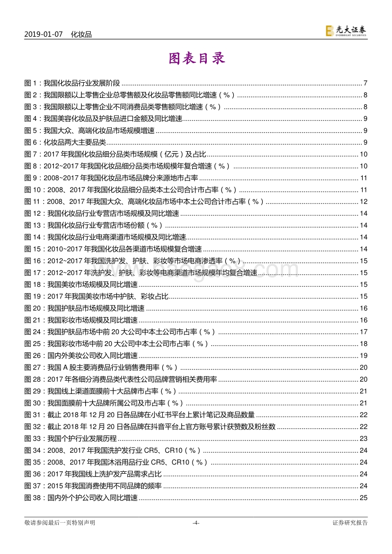 化妆品行业2019年度投资策略：美妆、个护景气分化，精选优质个股标的.pdf_第4页