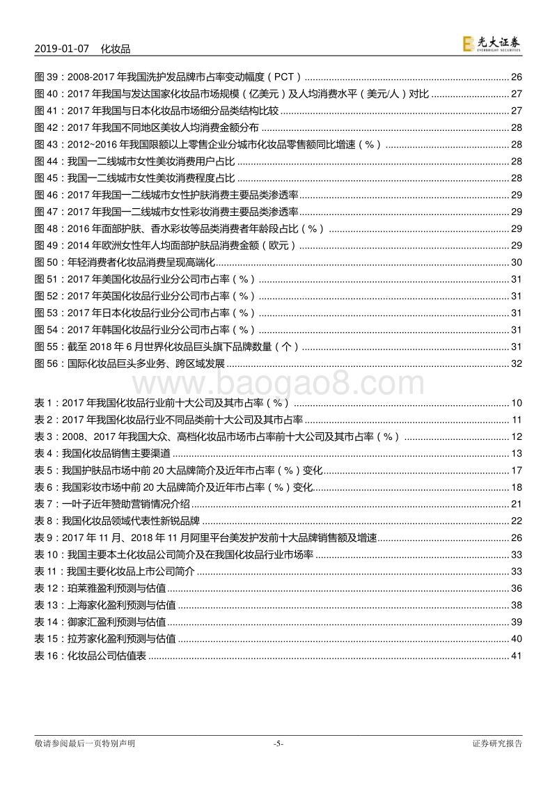 化妆品行业2019年度投资策略：美妆、个护景气分化，精选优质个股标的.pdf_第5页