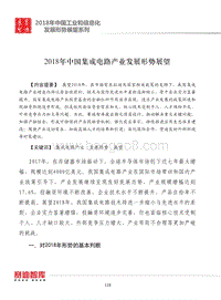 2018年中国集成电路产业发展形势展望.pdf