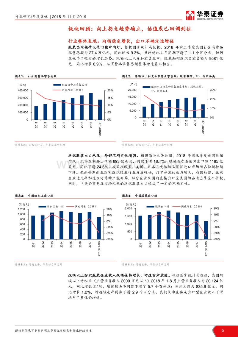 纺织服装行业2019年度策略：冬去春来，静待风起.pdf_第5页