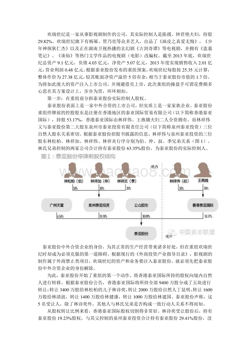 案例细读-规避借壳-泰亚股份重组的猫鼠游戏.pdf_第2页
