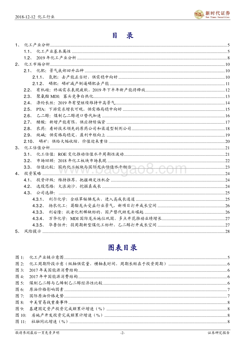 2019年化工投资策略：把握确定性，掘金真成长.pdf_第2页
