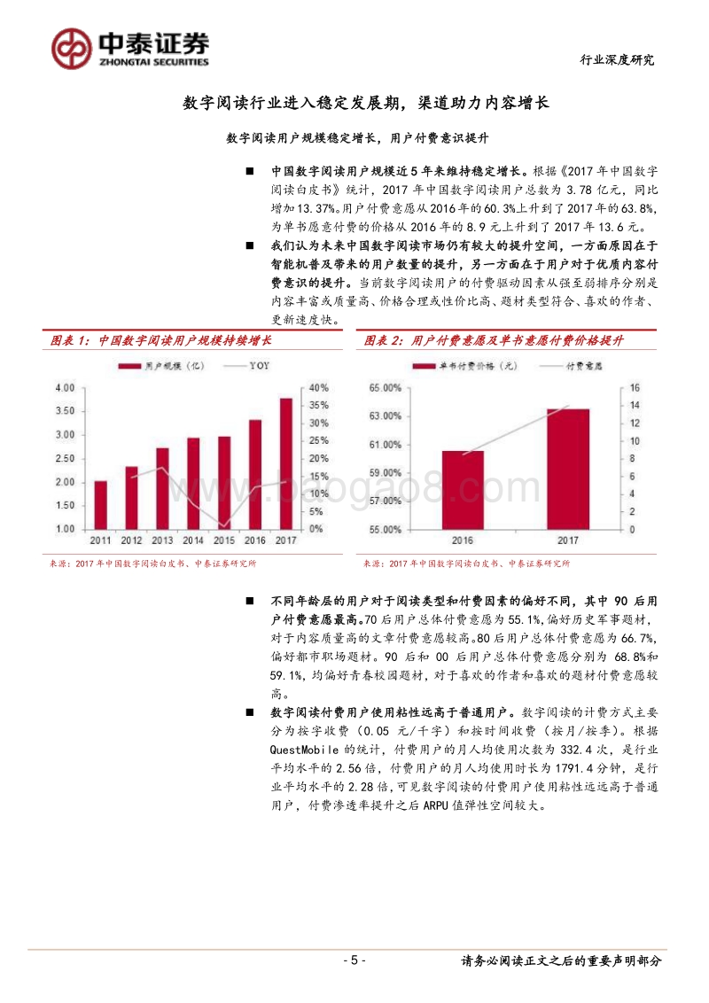 数字阅读：存量博弈渠道占优，版权运营内容为王.pdf_第5页