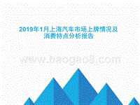 2019年1月上海汽车市场上牌情况及消费特点分析报告.pptx