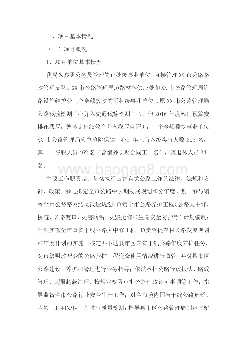 XX市公路管理局专项资金绩效评价报告.doc_第2页