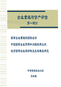 企业重组与资产评估第一部分-王海粟.pdf