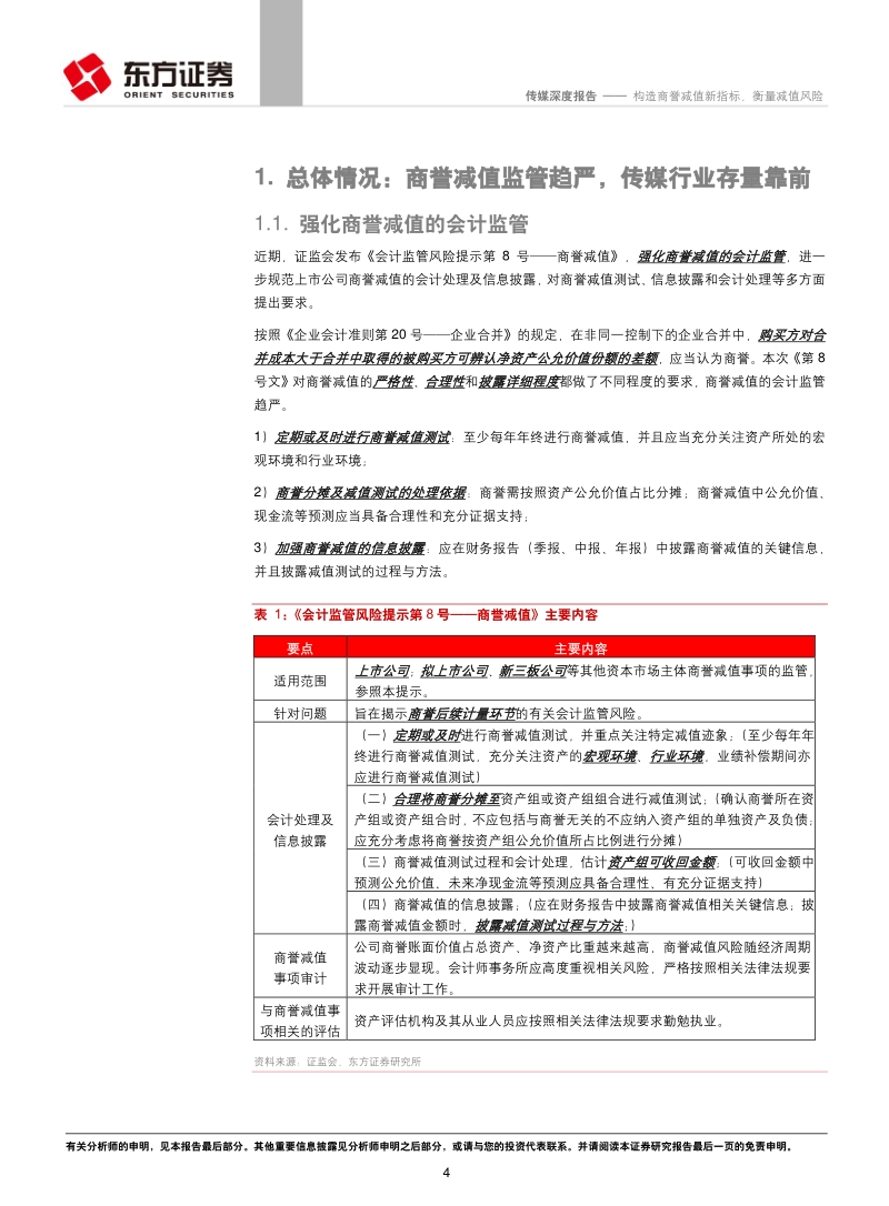 A股传媒行业商誉及商誉减值分析：构造商誉减值新指标，衡量减值风险.pdf_第4页