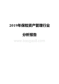 2019年保险资产管理行业分析报告.doc