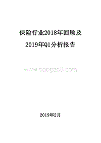 保险行业2018年回顾及2019年Q1分析报告.doc
