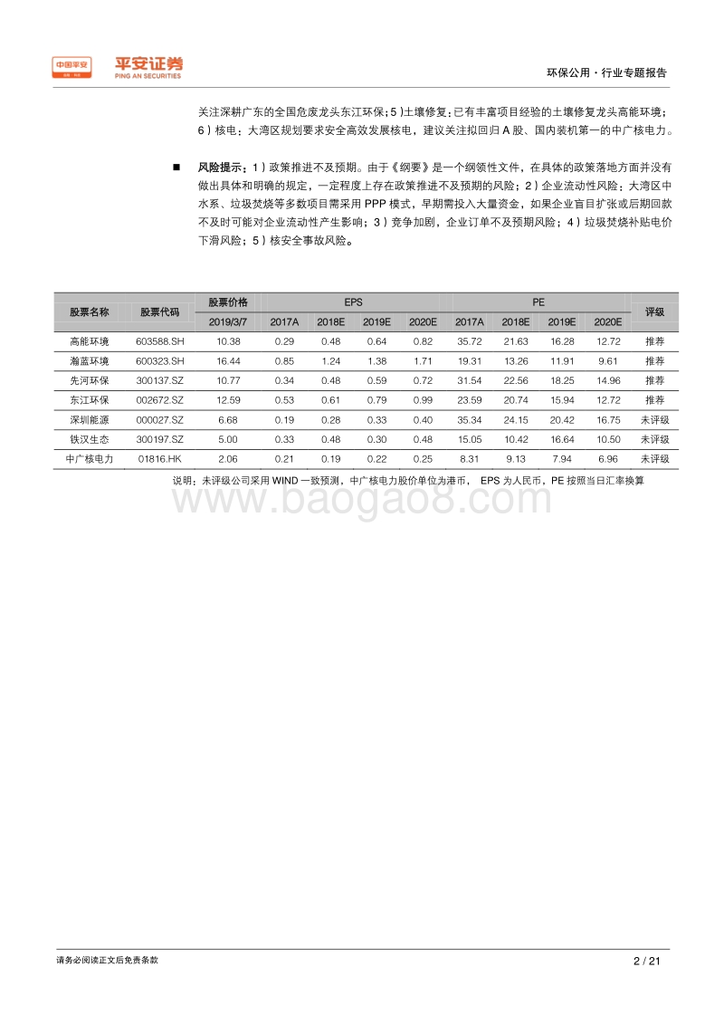 粤港澳大湾区专题报告：“最严环保建设一流湾区，清洁能源构筑湾区基础.pdf_第2页
