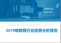 2019物联网行业投资分析报告.pptx