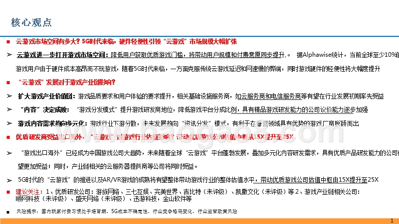 2019游戏行业“云游戏”发展分析报告.pptx_第2页