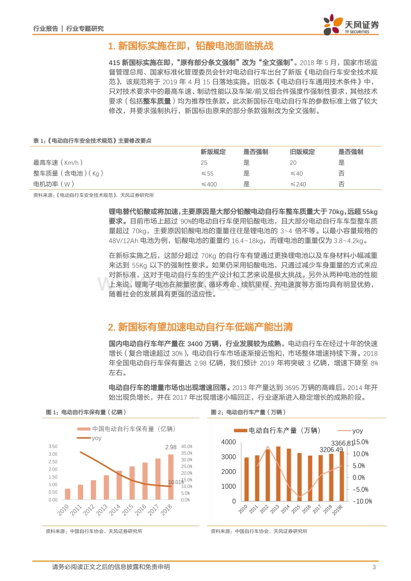 磷酸铁锂专题2：新国标落地在即，看好LFP在电动自行车上的应用前景.pdf_第3页
