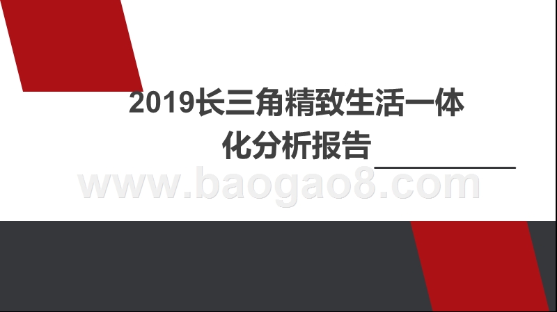 2019长三角精致生活一体化分析报告.pptx_第1页